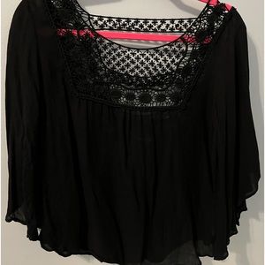 Black flowy shirt
